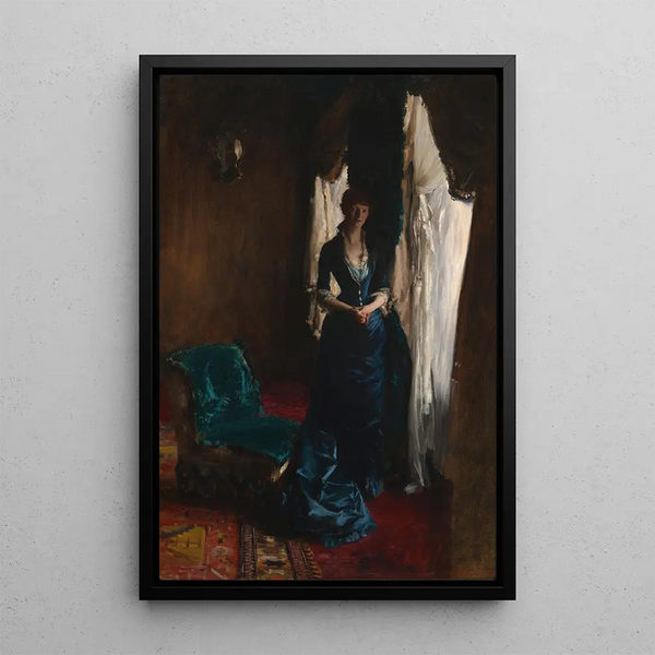 Madame Paul Escudier Louise Lefevre - John Singer Sargent — framed artwork on a wall
