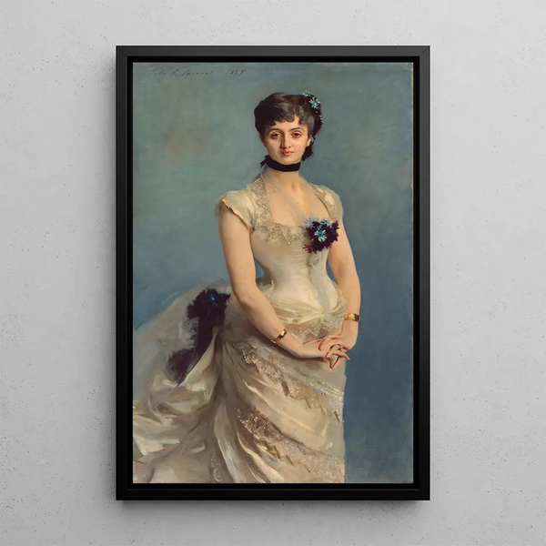 Madame Paul Poirson - John Singer Sargent — framed artwork on a wall