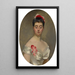 Madame la Comtesse Jacques de Ganay - John Singer Sargent — framed artwork on a wall