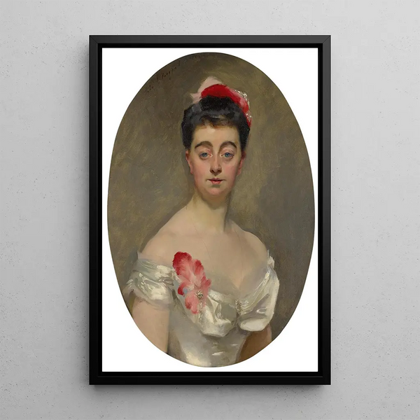 Madame la Comtesse Jacques de Ganay - John Singer Sargent — framed artwork on a wall