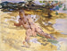 Man on the Beach in Florida - John Singer Sargent — artwork view