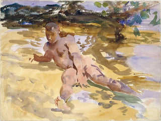 Man on the Beach in Florida - John Singer Sargent — artwork view