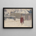 Mannequin dans la neige - John Singer Sargent — framed artwork on a wall
