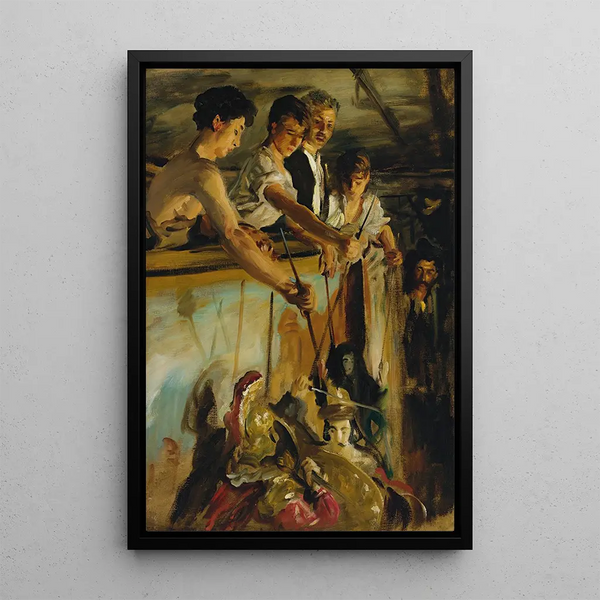 Marionnettes - John Singer Sargent — framed artwork on a wall