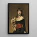 Mlle Beatrice Townsend - John Singer Sargent — framed artwork on a wall