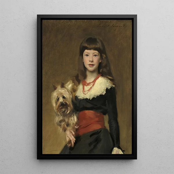 Mlle Beatrice Townsend - John Singer Sargent — framed artwork on a wall