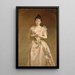 Mlle Grace Woodhouse - John Singer Sargent — framed artwork on a wall