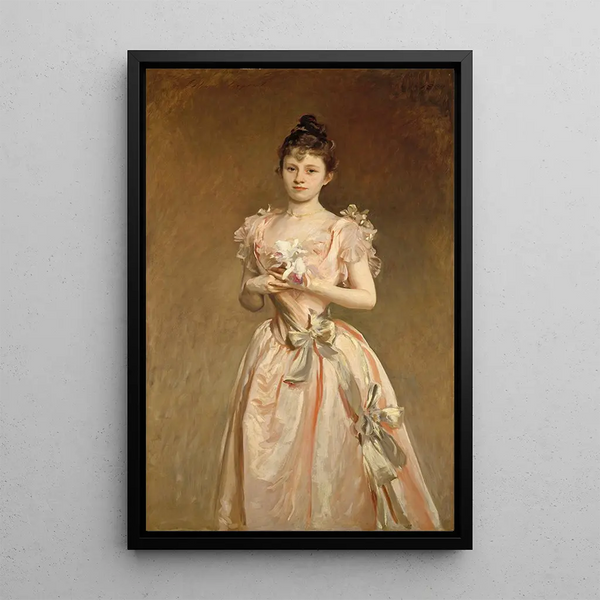 Mlle Grace Woodhouse - John Singer Sargent — framed artwork on a wall