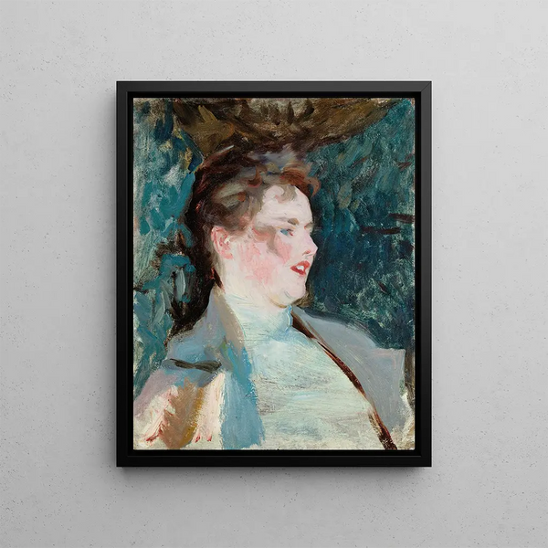 Mademoiselle Violet Sargent - John Singer Sargent — framed artwork on a wall