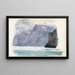 Mountain Lake Painting - John Singer Sargent — framed artwork on a wall