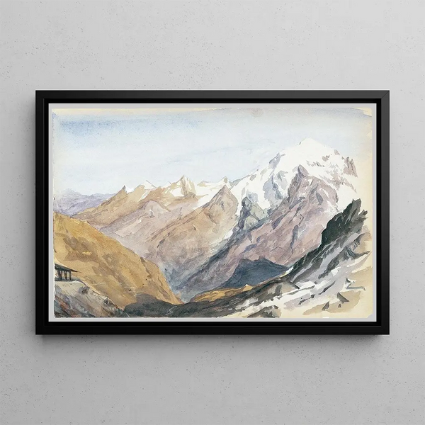 Mountain Study Painting - John Singer Sargent — framed artwork on a wall