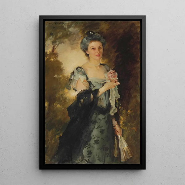 Mme William Crowninshield Endicott Jr - John Singer Sargent — framed artwork on a wall