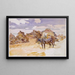 Mules and Ruins - John Singer Sargent — framed artwork on a wall
