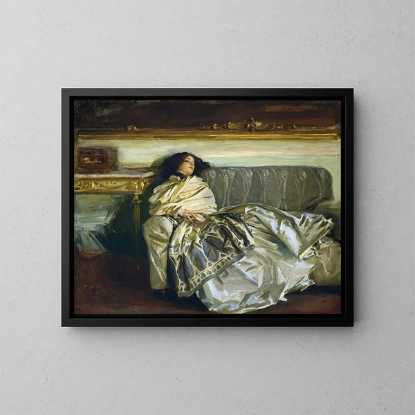 Nonchaloir repose - John Singer Sargent — framed artwork on a wall