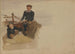 Oscar and Bobino on the fishing boat - John Singer Sargent — artwork view