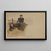 Oscar and Bobino on the fishing boat - John Singer Sargent — framed artwork on a wall