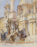 Piazza Navona Rome - John Singer Sargent — artwork view