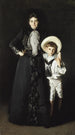 Portrait of Mrs. Edward L Davis and her son Livingston Davis - John Singer Sargent — artwork view