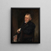 Portrait Painting of James Whitcomb Riley - John Singer Sargent — framed artwork on a wall