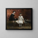 Portrait of Édouard and Marie-Louise Pailleron - John Singer Sargent — framed artwork on a wall