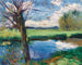 Riverbank near Oxford - John Singer Sargent — artwork view