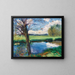 Riverbank near Oxford - John Singer Sargent — framed artwork on a wall
