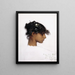 Rosina Ferrara Head of a girl from Capri - John Singer Sargent — framed artwork on a wall