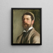 Self-Portrait Painting - John Singer Sargent — framed artwork on a wall