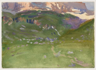 Alpes Sellar, Dolomites - John Singer Sargent — artwork view