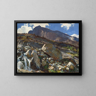 Col du Simplon - John Singer Sargent — framed artwork on a wall