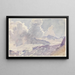Sky and Mountains - John Singer Sargent — framed artwork on a wall