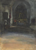 Interior of a Spanish church - John Singer Sargent — artwork view
