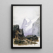 Cover of the sketchbook Splendid Mountain Watercolours 2 - John Singer Sargent — framed artwork on a wall