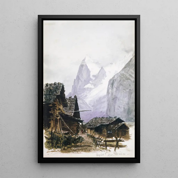 Cover of the sketchbook Splendid Mountain Watercolours 2 - John Singer Sargent — framed artwork on a wall