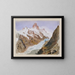 Cover of the sketchbook of superb mountain watercolors - John Singer Sargent — framed artwork on a wall