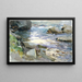 Stream and Rocks - John Singer Sargent — framed artwork on a wall