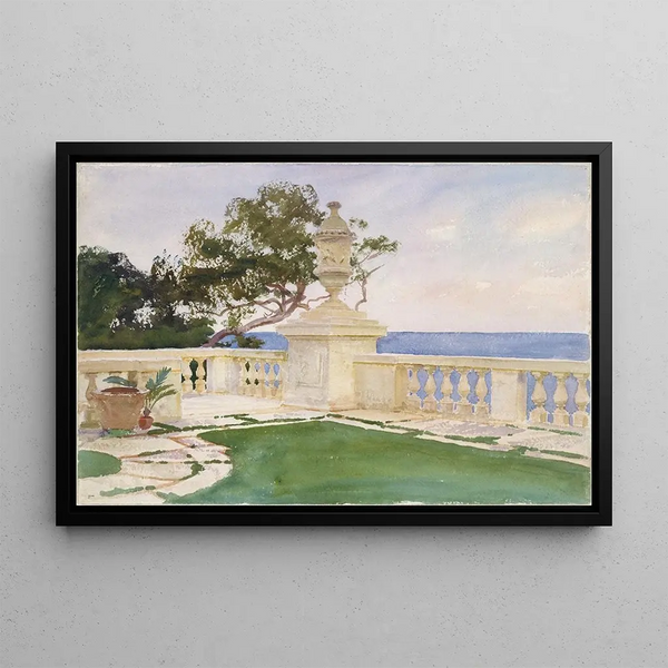 Terrasse Vizcaya - John Singer Sargent — framed artwork on a wall