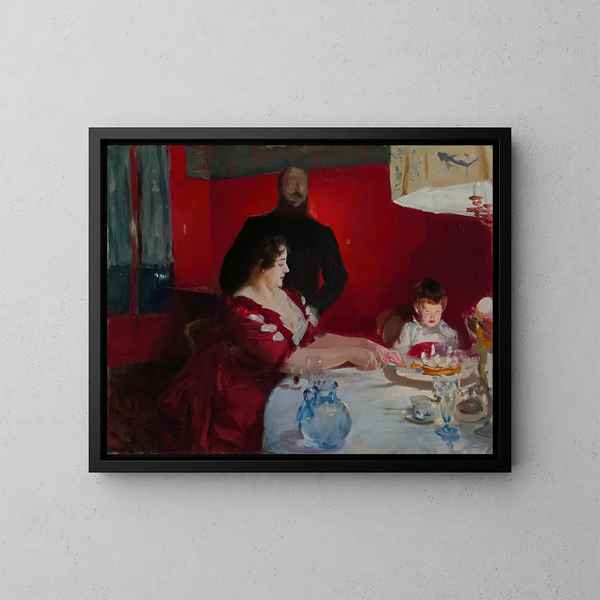 La fête d'anniversaire - John Singer Sargent — framed artwork on a wall