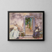 The Garden Wall - John Singer Sargent — framed artwork on a wall
