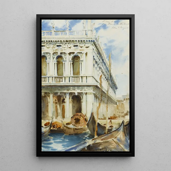 La Libreria - John Singer Sargent — framed artwork on a wall