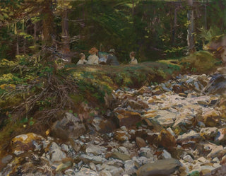 The Master and His Students - John Singer Sargent — artwork view