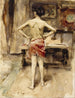The Model - John Singer Sargent — artwork view