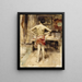 The Model - John Singer Sargent — framed artwork on a wall