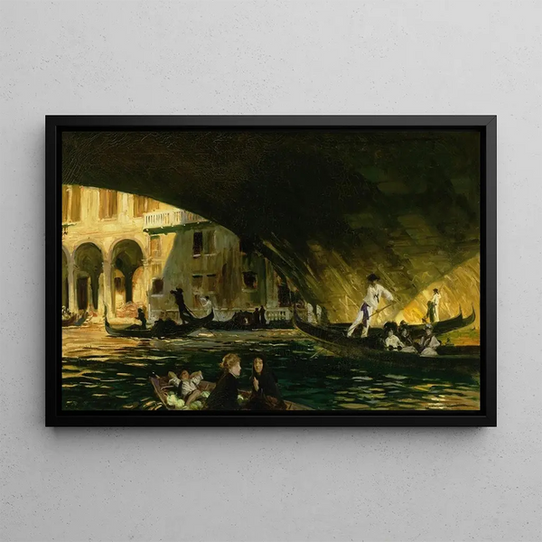 Le Rialto, Venice - John Singer Sargent — framed artwork on a wall