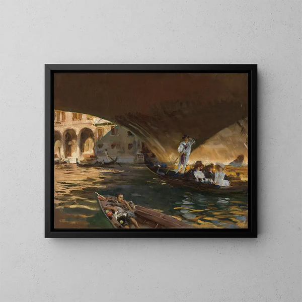 Le Rialto - John Singer Sargent — framed artwork on a wall