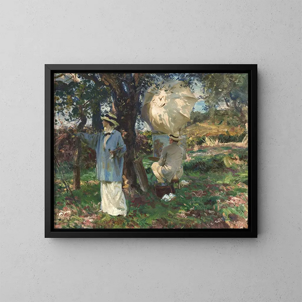 Les croqueurs - John Singer Sargent — framed artwork on a wall
