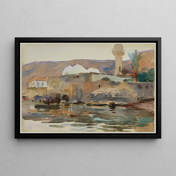 Tiberias Painting - John Singer Sargent — framed artwork on a wall
