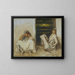Two Arab Women - John Singer Sargent — framed artwork on a wall