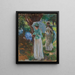 Two Girls with Umbrellas - John Singer Sargent — framed artwork on a wall