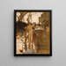 Two nude bathers standing on a quay - John Singer Sargent — framed artwork on a wall